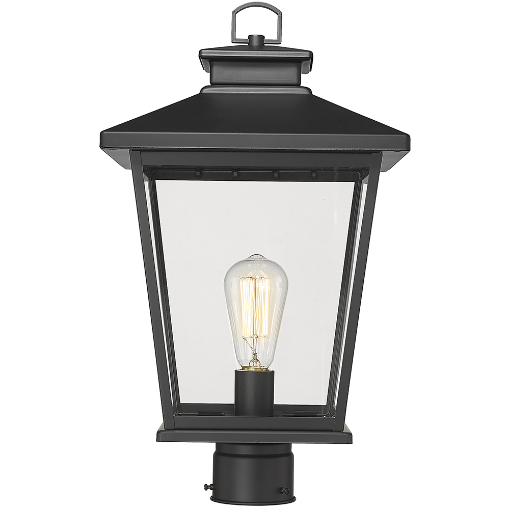 Bellmon 1 Light 19.5 inch Powder Coated Black Outdoor Post Lantern